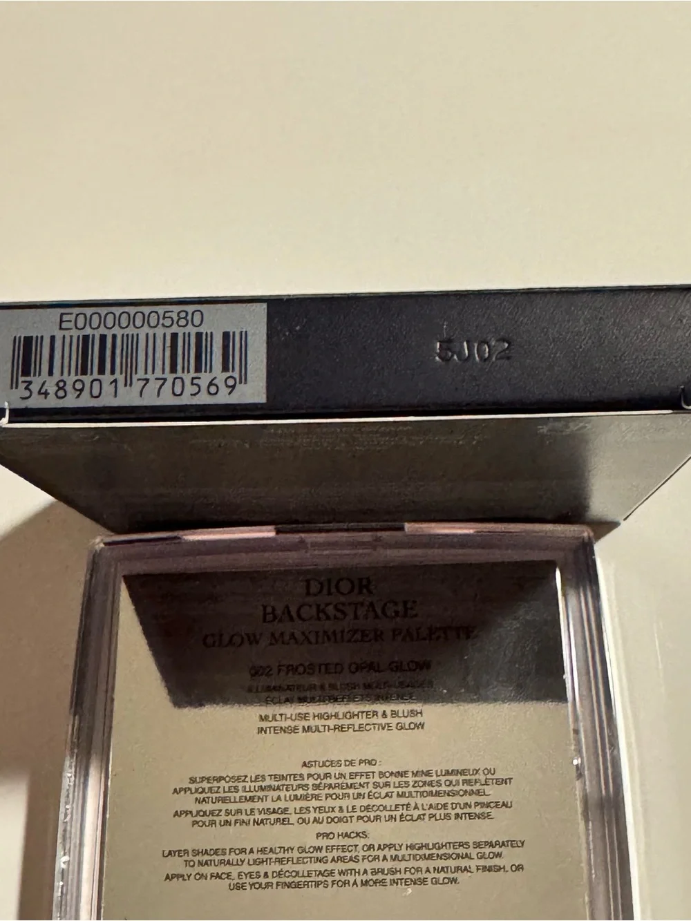 Dior Backstage Glow Maximizer Palette 002 Frosted Opal Glow NEW